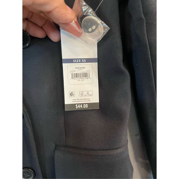 Sofia Vergara Sofia Jacket‎ Black XS NWT - Picture 2 of 7